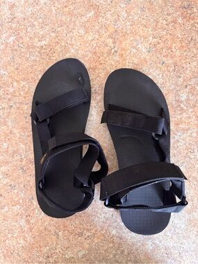 Teva Black Webbing Strap Sandals
